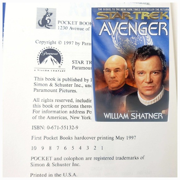 True First Edition Star Trek William Shatner Trilogy Books Return Spectre Avenge - Picture 5 of 12